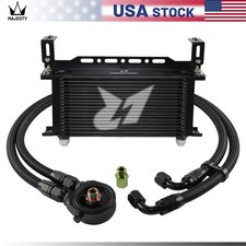 An10 Lr 19 Row Oil Cooler Wbracketfilter Adapter Hose Kit 3416 M201.5 Bk