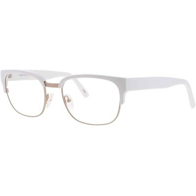 Andy Wolf Men's Eyeglasses White Metal/Acetate Cat Eye Full Rim Frame 4520 G
