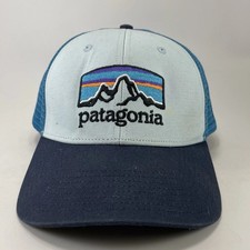 Patagonia Fitz Roy Horizon Trucker Hat Blue Mesh Snapback Baseball Cap Unisex