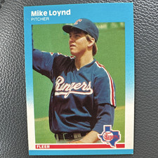 Fleer 1987 Fleer Update Mike Loynd #U-67 Texas Rangers Rookie Baseball Card. rookie card picture