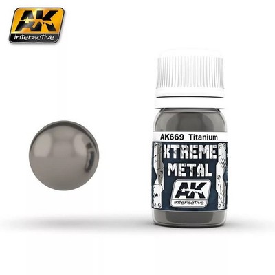 AK Interactive AK669 - Xtreme Metal Titanium 30ml - Neu