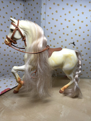 Vintage Barbie Blinking Beauty Horse 1987 Tan 11  - Saddle & Bridle