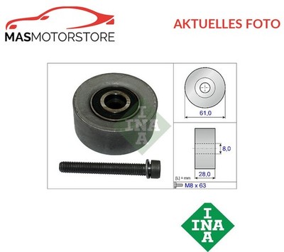 UMLENKROLLE FÜHRUNGSROLLE ZAHNRIEMEN OBERE RECHT INA 532 0472 10 P NEU