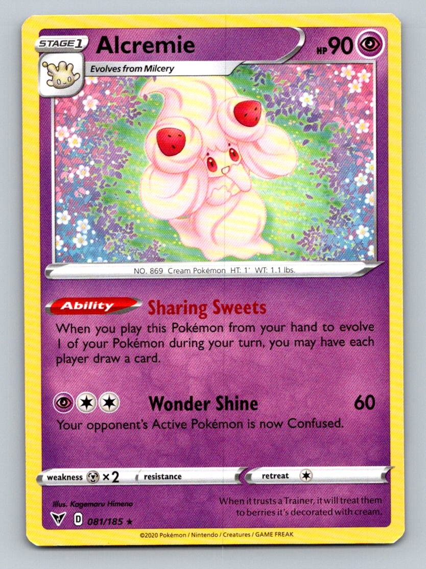 Pokemon Alcremie SWSH04: Vivid Voltage 081/185 Near Mint NM