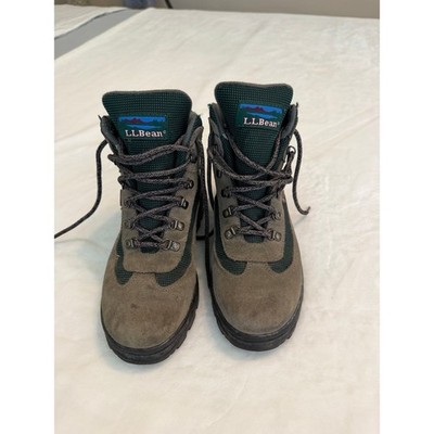 LL Bean Hiking Boots Gore Tex Brown Suede Insulated Kids 3 Outdoor Waterproof