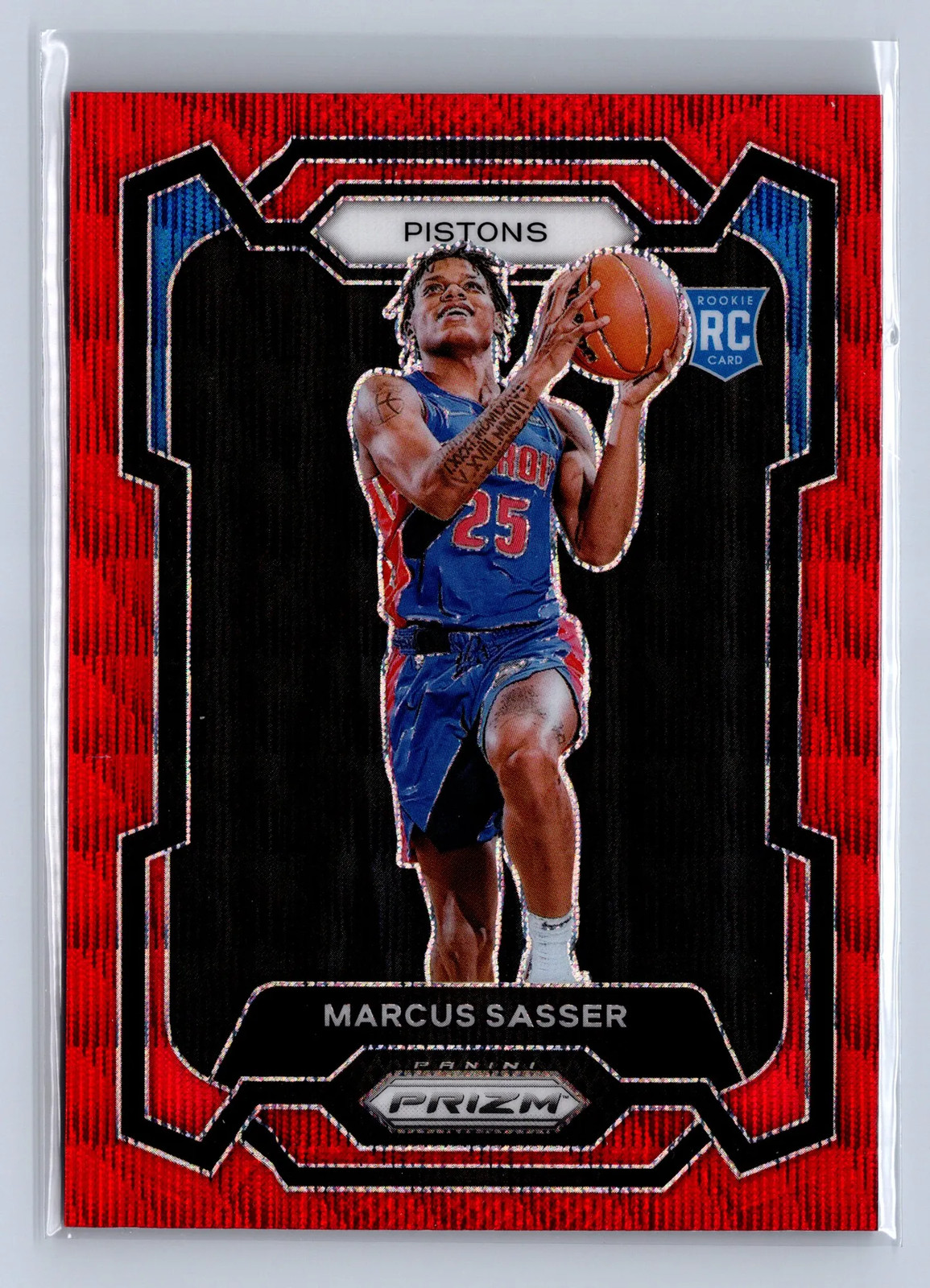 2023 Panini Prizm Marcus Sasser Ruby Wave #174