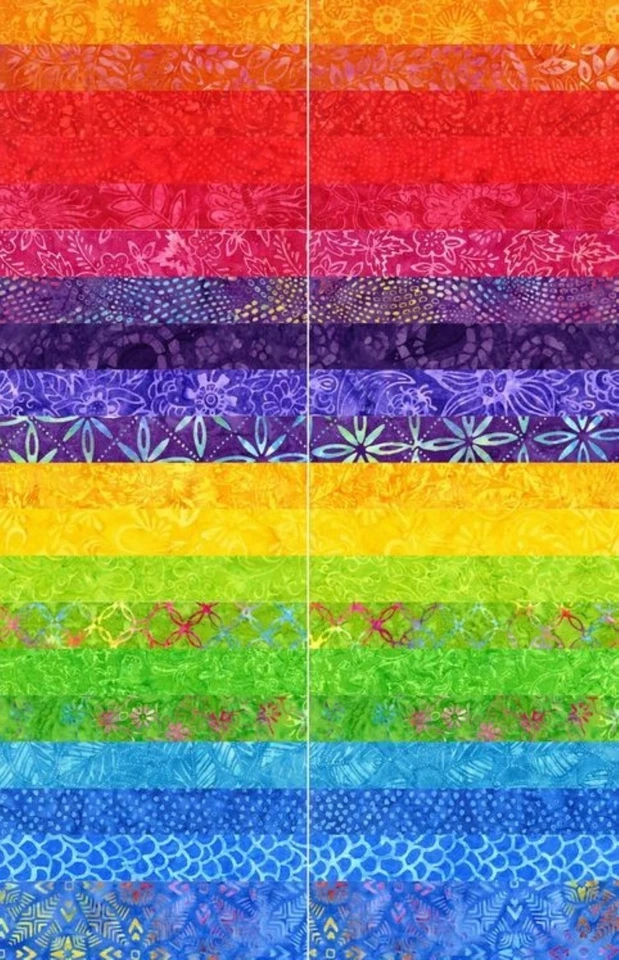 HAPPY Tonga Treat from Timeless Treasure - (42) 5" batik square set - Image 3 of 3