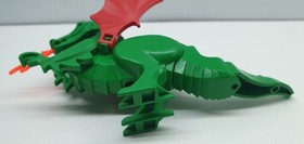 Lego Animal Minifigure 1993 Green Dragon Classic Red Wings 6056 Replacement Part