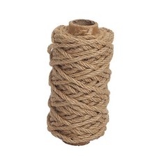 Tenn Well Strong Natural Jute Twine, 4mm Thick 66 Feet Long Jute String Rope