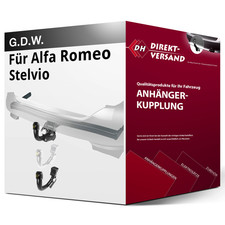 Für Alfa Romeo Stelvio Typ 949 (G.D.W.) Anhängerkupplung vertikal abnehmbar neu