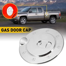 Fuel Filler Cap Gas Tank Door Cover Fit for 2007-2013 Chevrolet Silverado 1500