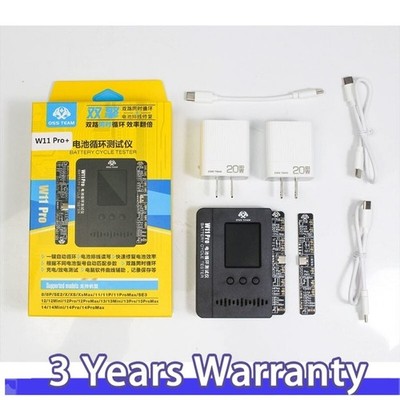 W11 Pro 2-Channel Battery Cycle Tester 1.8'' TFT LCD Display Fast Discharging