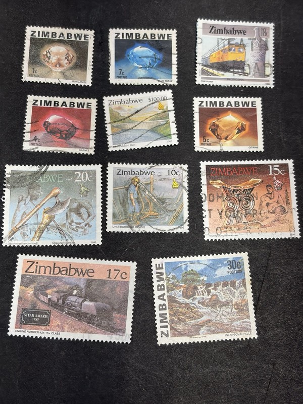 .39₵ Sale Zimbabwe Modern Era Stamps Lot
