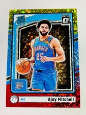 2024-25 Donruss Optic Basketball Red Yellow Prizm Disco 3/7 RC Ajay Mitchell