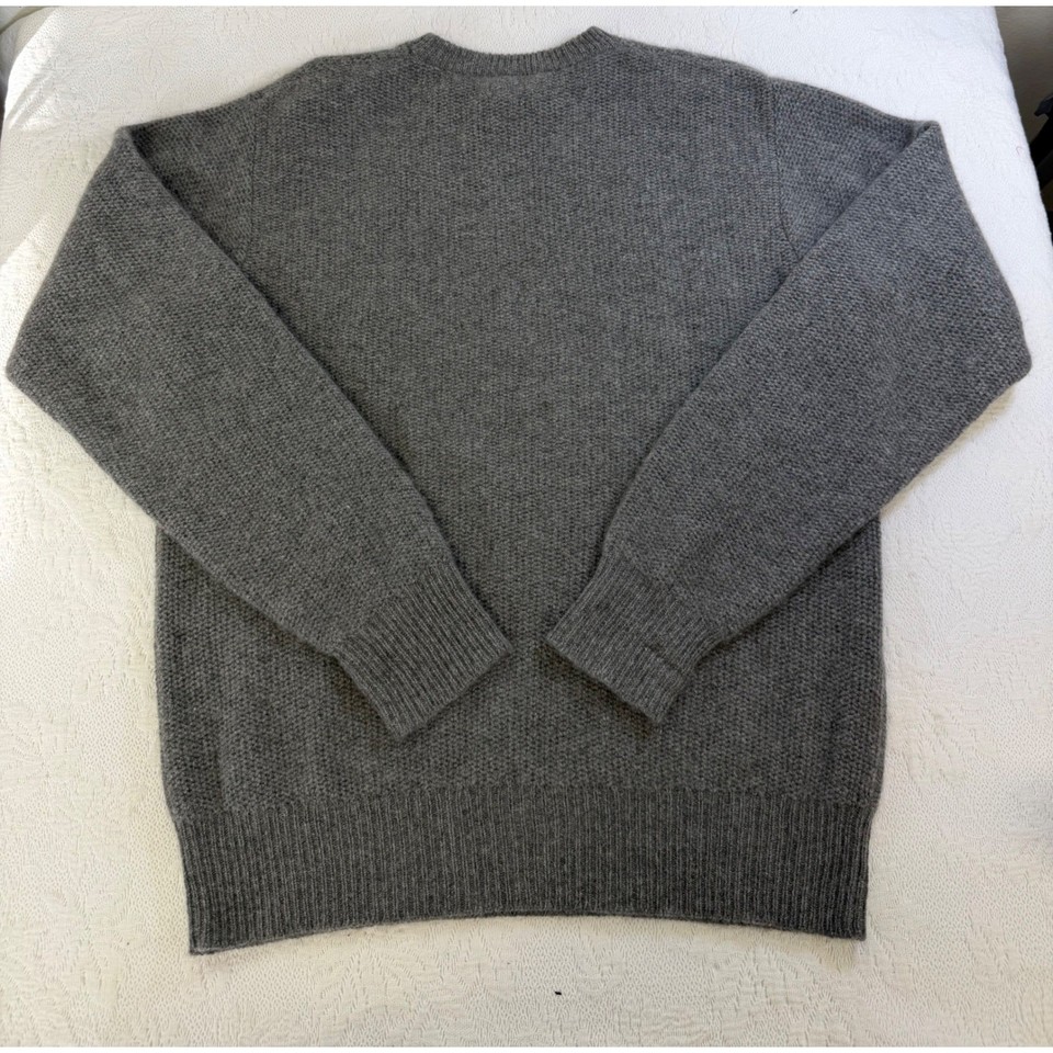Neiman Marcus Exclusive 100% Cashmere Crewneck Sweater Gray Mens Small ...