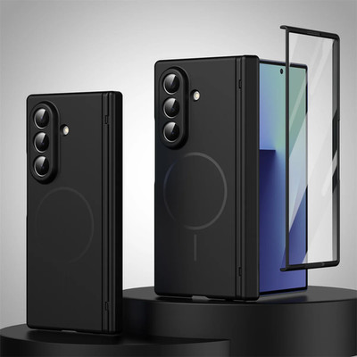 Scharnier-Schutzhülle, Magnetisch, Für Samsung Galaxy Z Fold 7, 6, 5, 4, 3, 5G, 