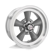 Torq Thrust D 14x6 5x4.5 -2mm Offset Gray Machined Lip Wheel Vn1054665