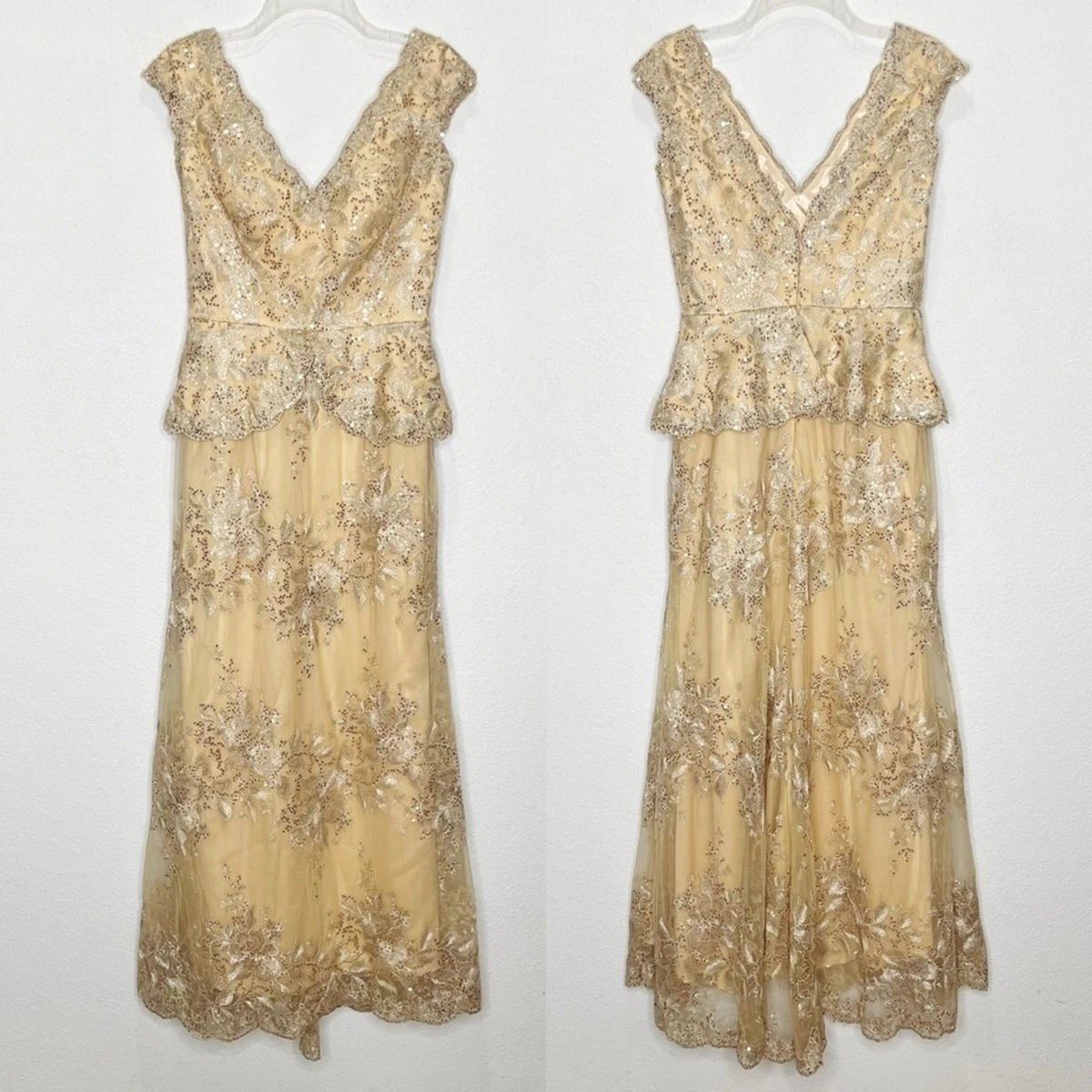 Lace Gold Fit & Flare Dresses for Women for sale | eBay