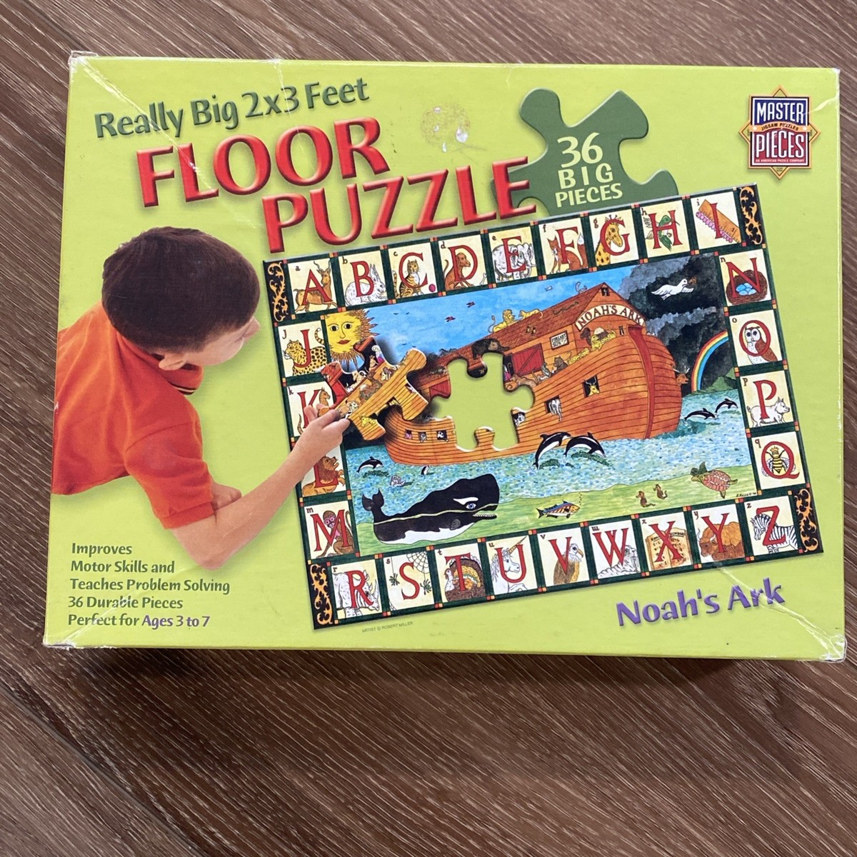 MasterPieces 36-piece Floor Puzzle Noah's Ark With Alphabet 2x3