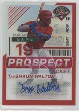 2024 Panini Prospect Edition Red Prizm Signatures /199 TayShaun Walton Auto w5b