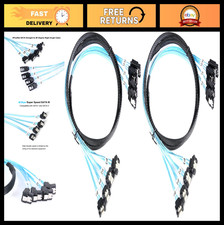 1M SATA III Cable Set - 4Pcs Right-Angle 90-Degree SAS Data Cables for HDD/SSD
