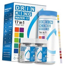 Drinking Water Test Strips 17-in-1 Strips  2 Bacteria Tester Kits, Lab 100