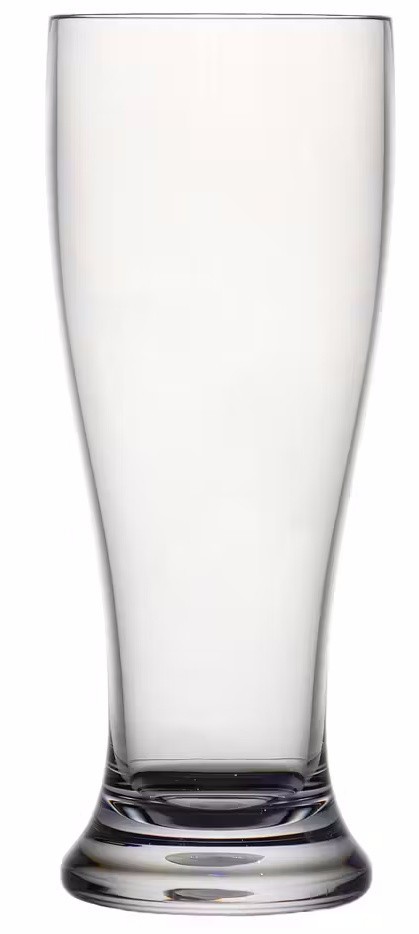 6 Stück Weizenbierglas Plastik Kunststoff 0,5 Liter bruchsicher Spülmaschine Neu