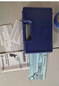 Smith and Wesson  Vintage Blue Hard Case Factory 442 38 with manual & paperwork