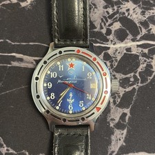 VOSTOK “submarine” Authentic Russian 40m Mechanical Mens Watch Running