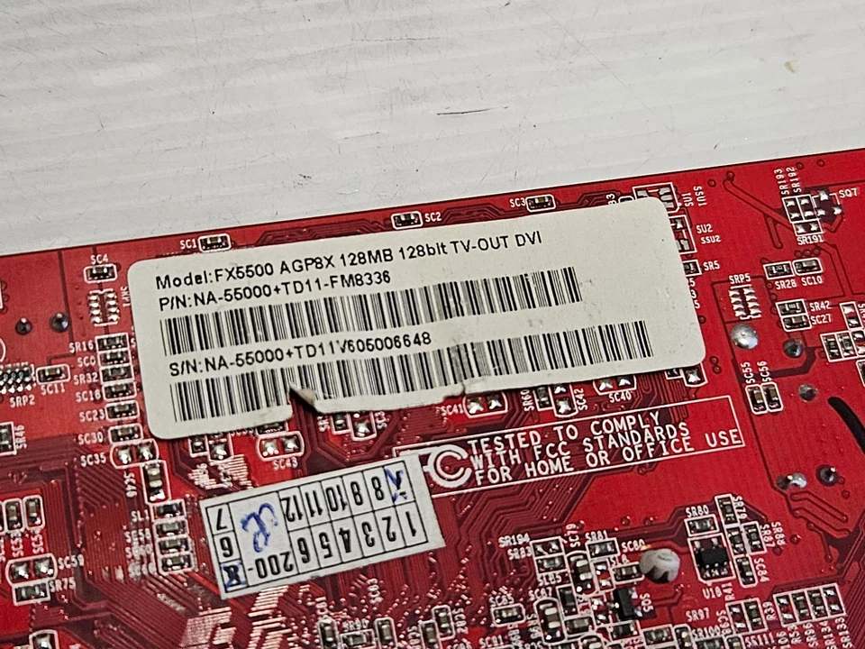 GeForce FX 5500 128MB DDR, 128 BIT, AGP 8x, Palit NA-55000-TD011-FM8336, WORKING - Image 4 of 4