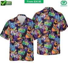 Scooby Doo Hawaiian Shirt Button Down Unisex Adults Size S-5xl 3D