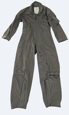 Vintage USAF CWU-27/P Nomex Flight Suit Coveralls 36S Sage Green READ