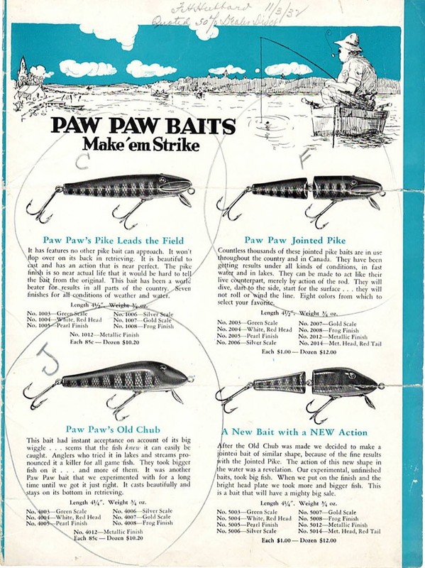 1930s VINTAGE PAW PAW PRICE LISTS