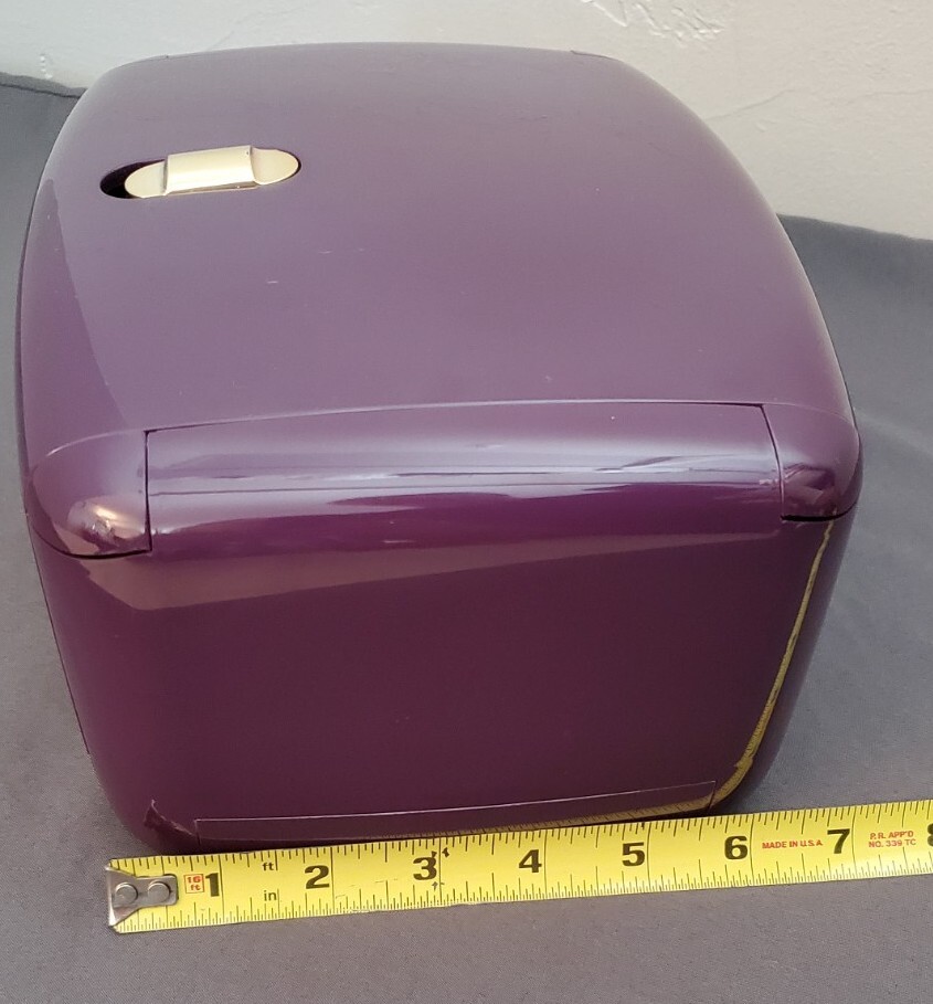 Vintage QVC Joy Mangano Jewel Kit PURPLE Jewelry Box Roll Out Organizer