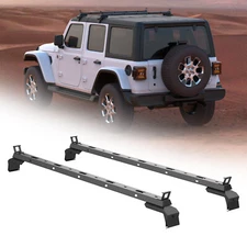 300LBS Roof Rack Cross Bars For 2007-2024 Jeep Wrangler JK JKU JL JLU Unlimited