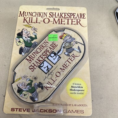 SJG Munchkin Munchkin Shakespeare - Kill-O-Meter 1st Edition 1st Printing!