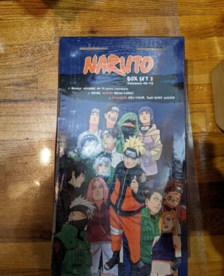 Naruto English Manga Box Set 3 Volumes 49-72 with Bonus Story and