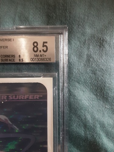1990 Marvel universe holograms number MH3 silver surfer BGS 8.5 - Picture 5 of 7