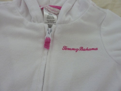 Tommy Bahama Girls Beachwear Size 4 White Zip Up Light Weight Jacket - Picture 2 of 5