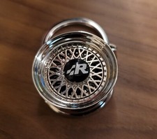 Custom Silver Rim, R32, BBS, Japan Racing JR9, Deep Dish Alloy Keyring, Golf