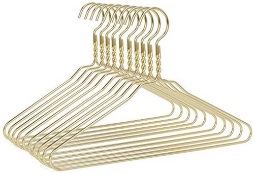 Beautiful Gold Aluminum Metal Suit Hangers Heavy Duty Coat  Assorted Sizes