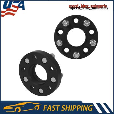 1'' Thick 5x4.5'' To 5x4.5'' Wheel Spacers Adapters M12x1.5 For Chrysler Dodge 2pc 