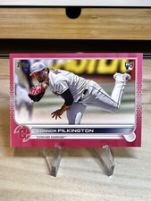 2022 Topps Update Konnor Pilkington Pink Mother's Day Pink /50 Rookie RC US-304