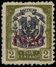 DOMINICAN REPUBLIC 222 - National Coat of Arms "1920" (pb20009)