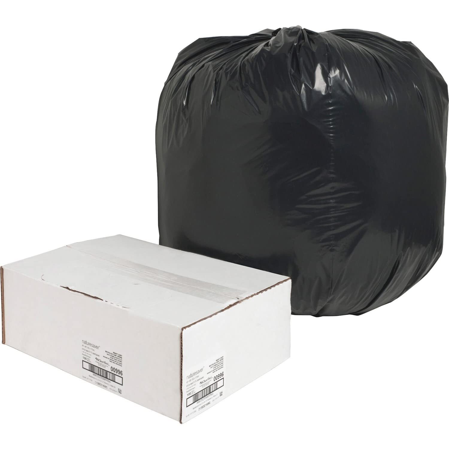 NAT00996 - Black Low-density Recycled Can Liners
