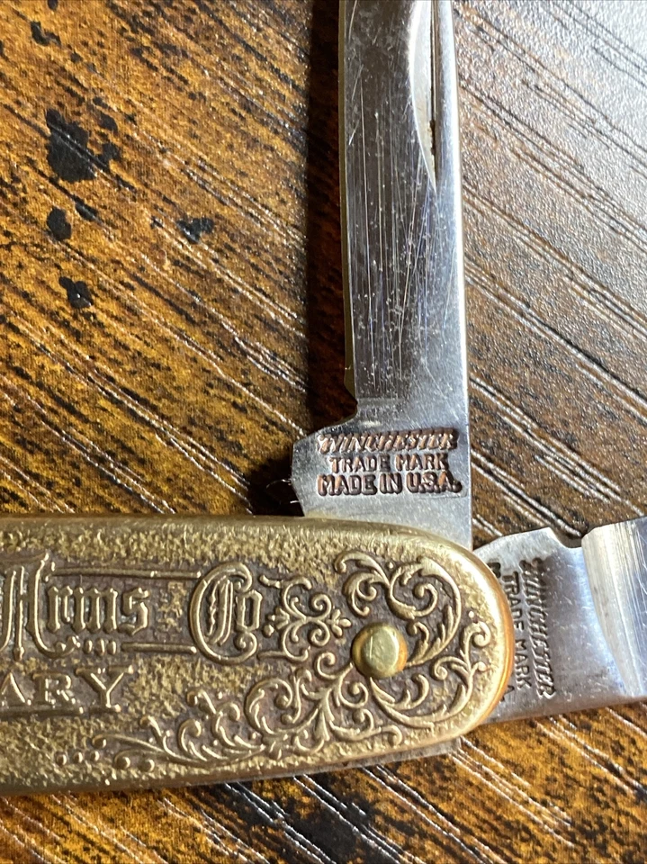 Navaja de bolsillo Winchester 125 aniversario 2 hojas #1866-1991-2 Foto 3 de 4