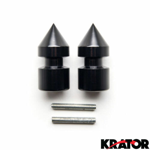 6mm Spiked Swingarm Spools for Yamaha R1 R6 Vmax Aprilia RSV 675 Triumph Daytona - Picture 3 of 3