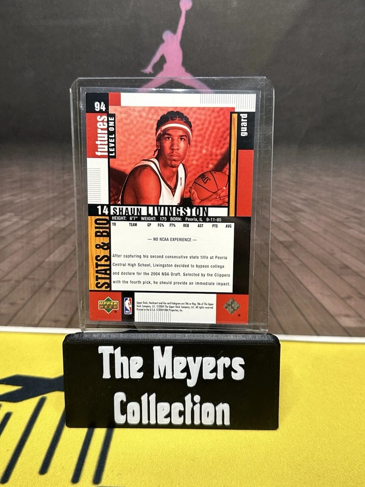 2004 Upper Deck Hardcourt Futures Level One /999 Shaun Livingston #94 Rookie RC - Image 3 of 3