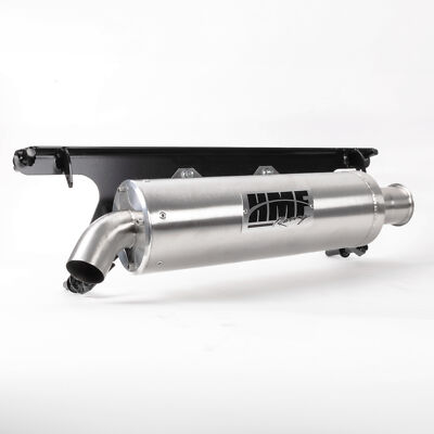 HMF Slip On Titan-XL Exhaust for Polaris RZR XP/4 1000 (24-25) SS w/Billet