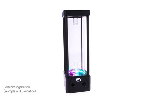 Alphacool Gobelet à glace Aurora D5 acétal/verre - 250 mm avec pompe D5 VPP655 PWM - Photo 2/10